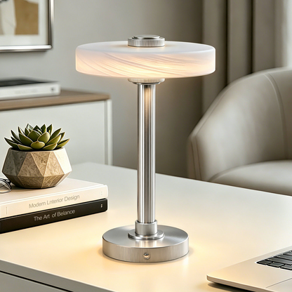 12" Modern Metal LED Table Lamp