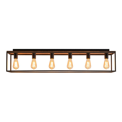Rowlin 5-Light Rectangular Cage Ceiling Light