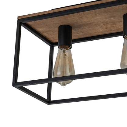 Rowlin 5-Light Rectangular Cage Ceiling Light