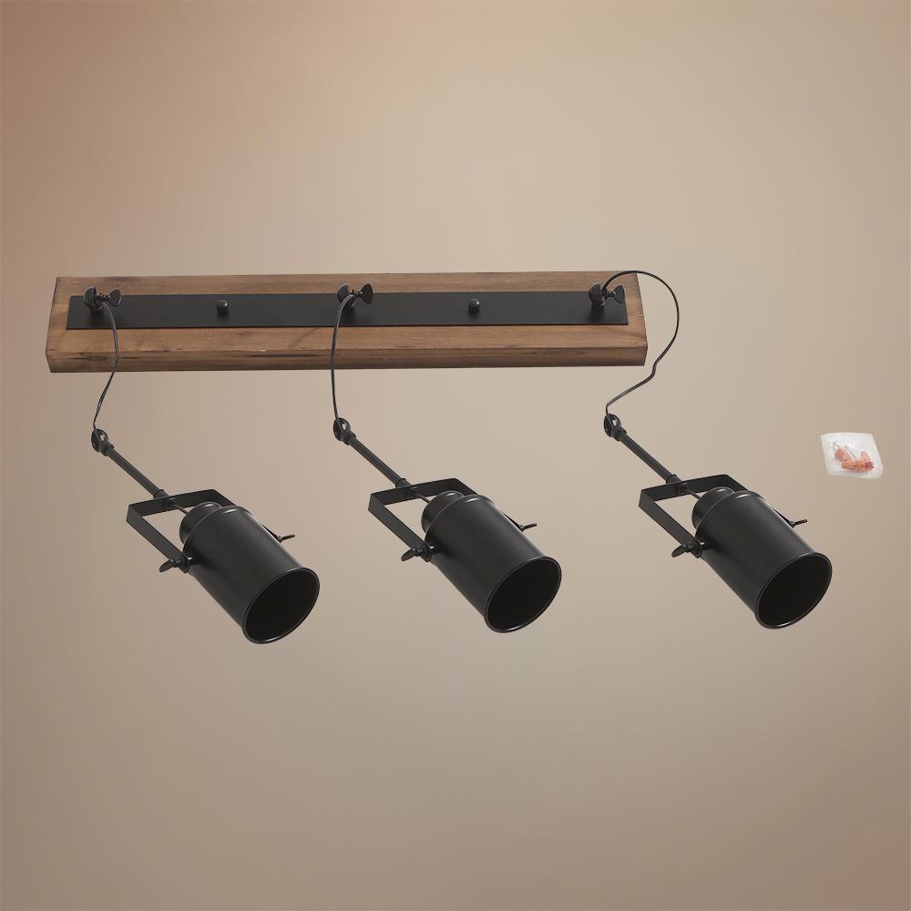 Harrison 3-Light Black Track Ceiling Light