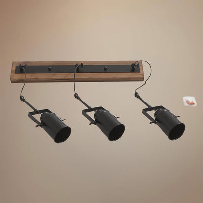 Harrison 3-Light Black Track Ceiling Light