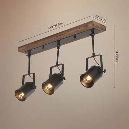 Harrison 3-Light Black Track Ceiling Light
