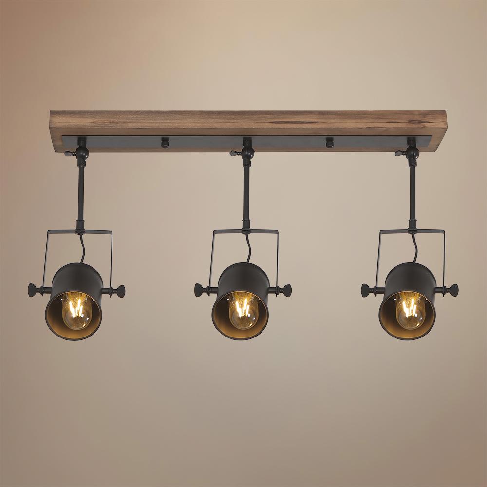 Harrison 3-Light Black Track Ceiling Light