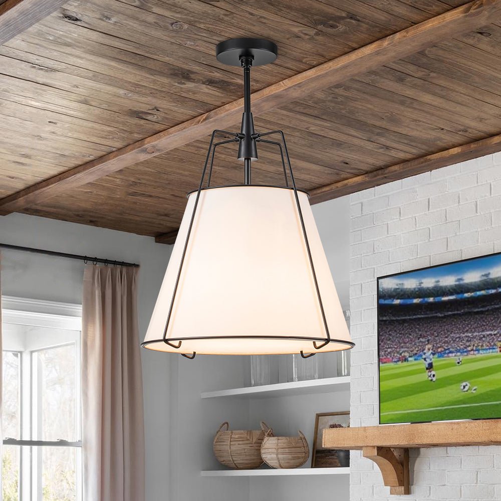 Lumière Tapered Drum Pendant Light