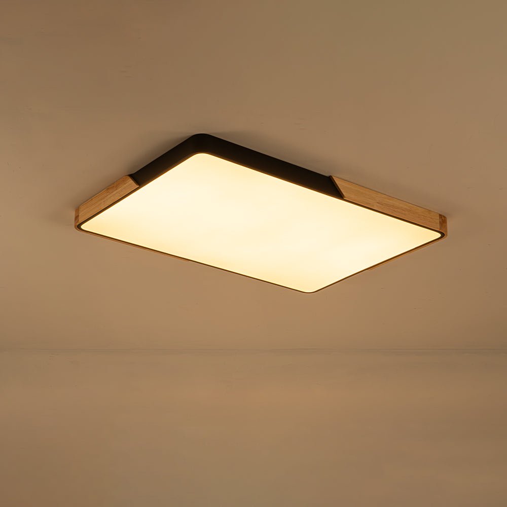 Oakline Wood Rectangle LED Ceiling Light