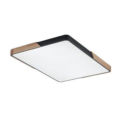 Oakline Wood Rectangle LED Ceiling Light