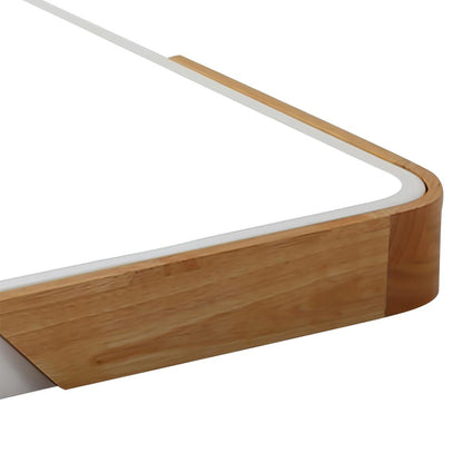 Oakline Wood Rectangle LED Ceiling Light