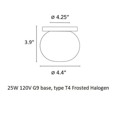 Glo-Ball Wall/Ceiling Light