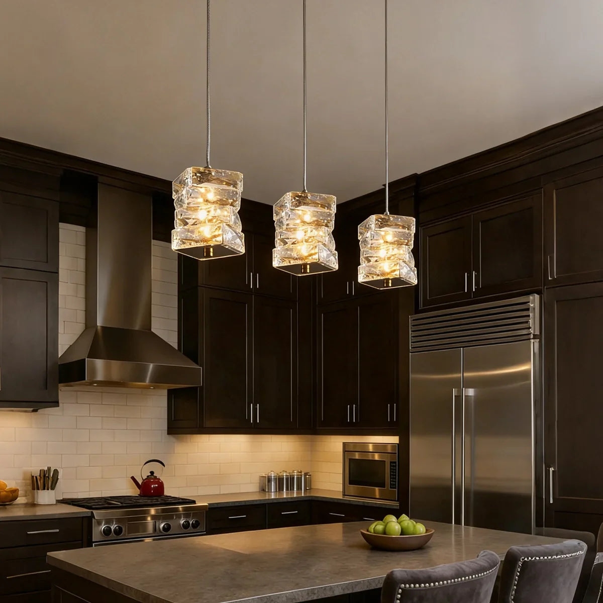 Crystara Stacked Pendant Light