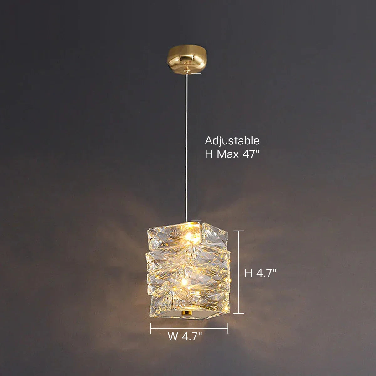 Crystara Stacked Pendant Light