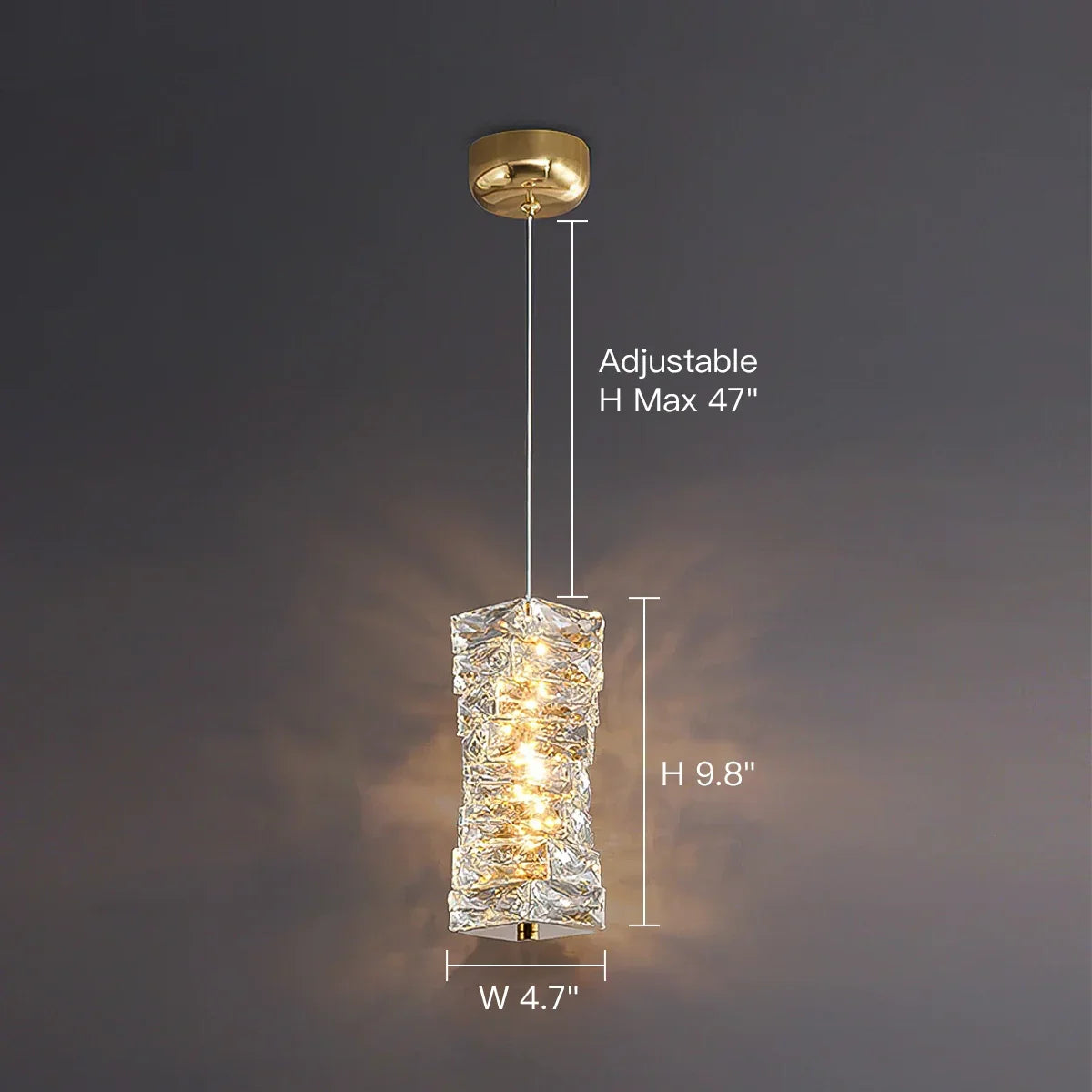 Crystara Stacked Pendant Light