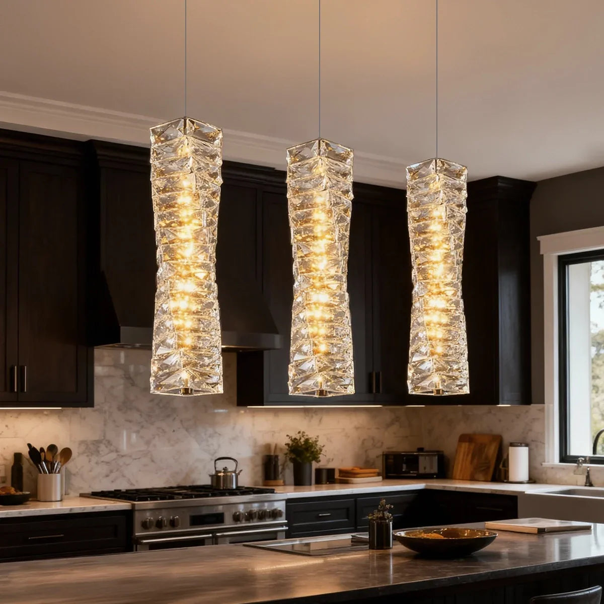 Crystara Stacked Pendant Light
