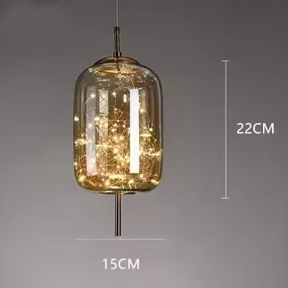 Nebula Smoky Glass Pendant Light