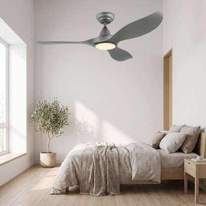 Haven 52" DC Ceiling Fan with LED Light – styled in a room