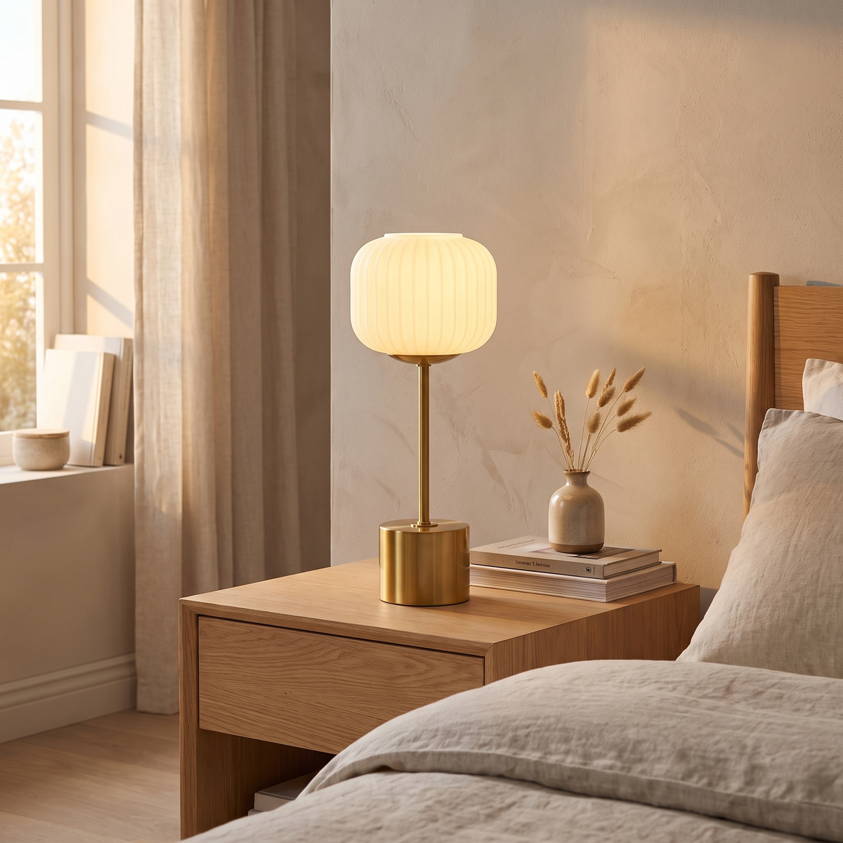 Liam Touch Table Lamp – styled in a room