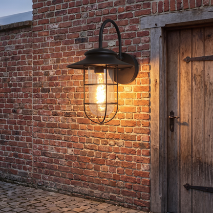 Strandhill Cottage Outdoor Wall Light – styled in a room