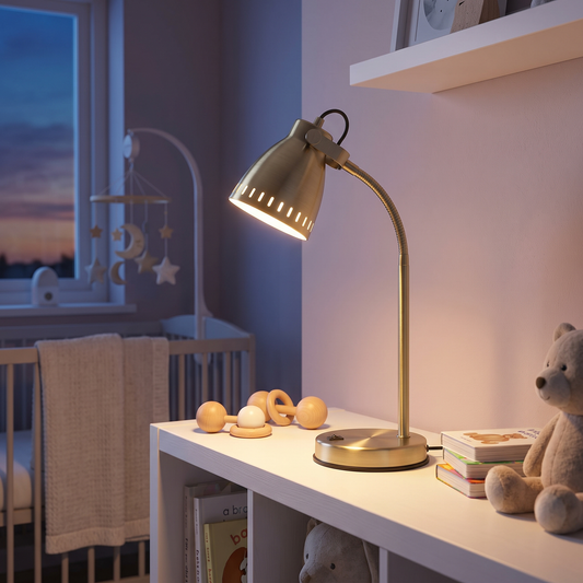 Nova Adjustable Table Lamp – styled in a room