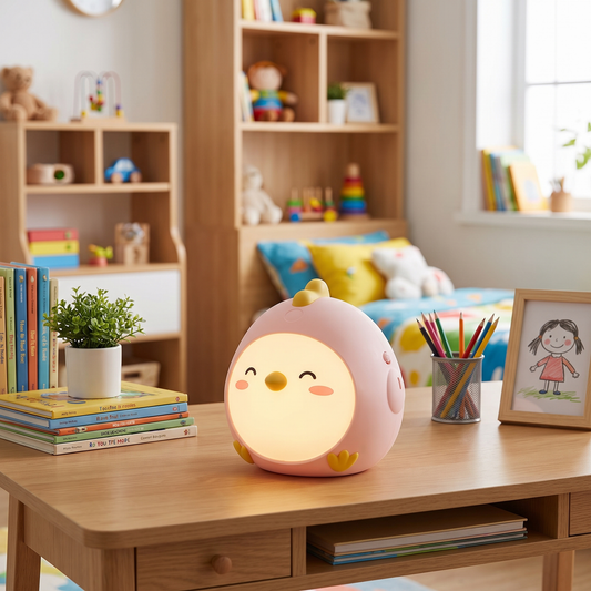 Chicken Dimmable LED Night Light – styled in a room