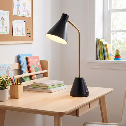 Ambia USB Desk Lamp – styled in a room