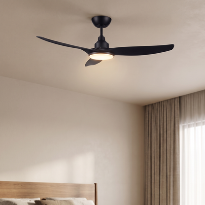 Sky 52" DC Ceiling Fan with LED Light – view from below