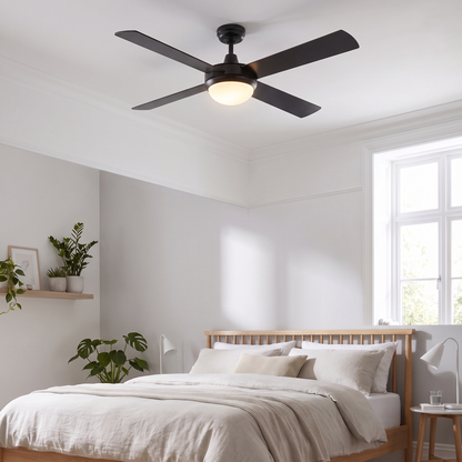Caprice 52" AC Ceiling Fan with LED Light – view from below