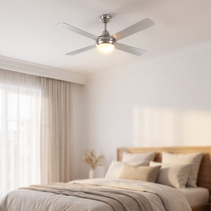 Lonsdale 52" AC Ceiling Fan with Timber Blades – view from below