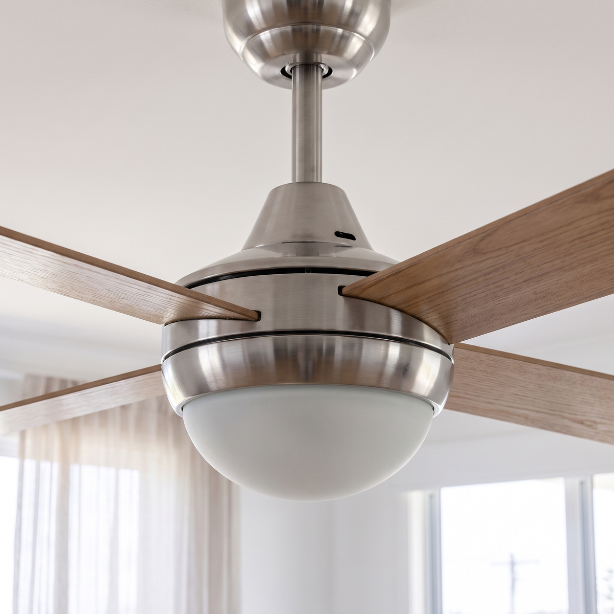 Lonsdale 52" AC Ceiling Fan with Timber Blades – close-up detail