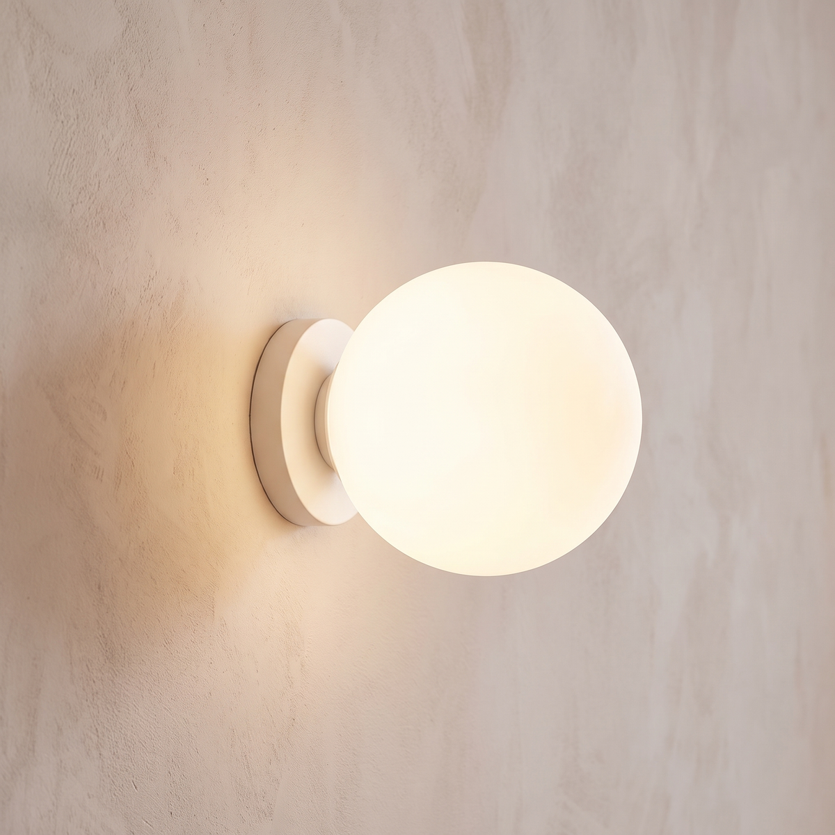 Orb Glass Mirror Wall Light – Small – side profile
