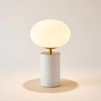 Notal Touch Table Lamp with Gloss Glass Shade – studio product shot