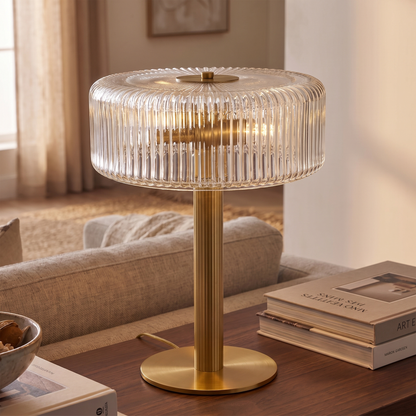 Brizo Art Deco Touch Table Lamp – close-up detail