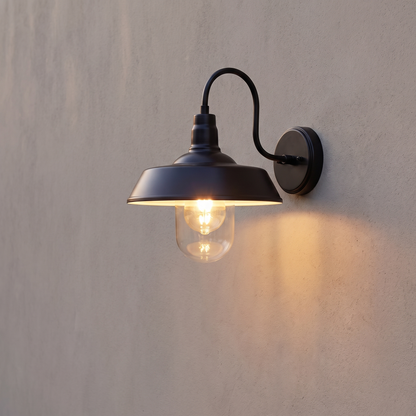 Farmington Gooseneck Barn Wall Light – side profile