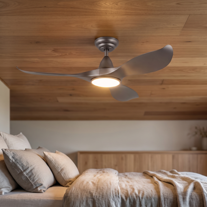 Haven 46" DC Ceiling Fan with LED Light – view from below