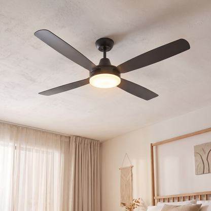 Nemo 54" DC Ceiling Fan with LED Light – view from below