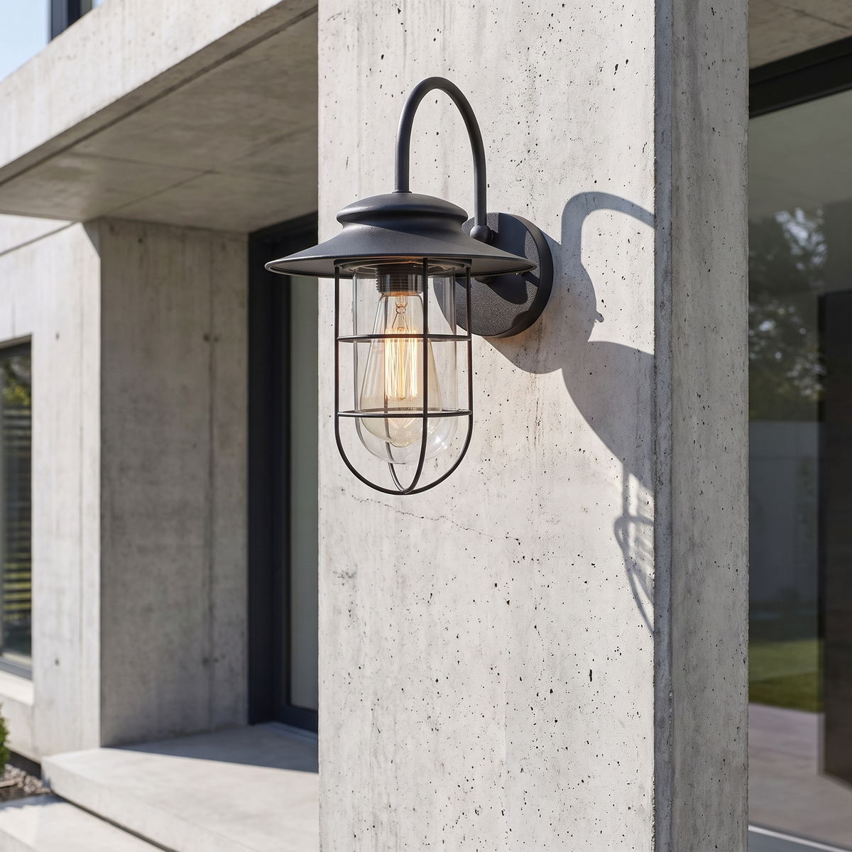 Strandhill Cottage Outdoor Wall Light – mounted outdoors in daylight