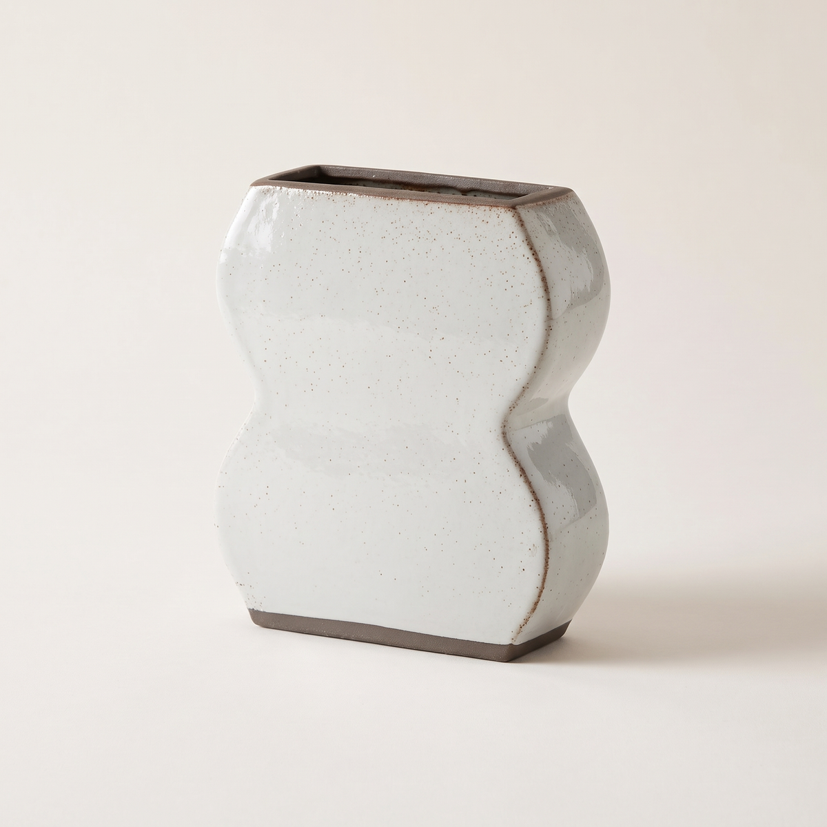 Form Glazed Ceramic Vase – Haze – studio product shot