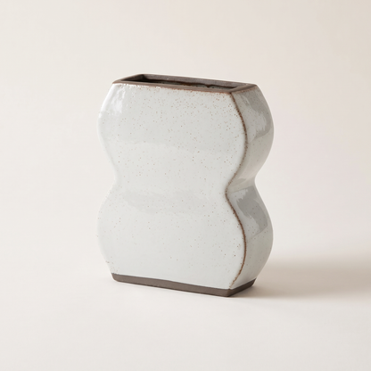 Form Glazed Ceramic Vase – Haze – studio product shot
