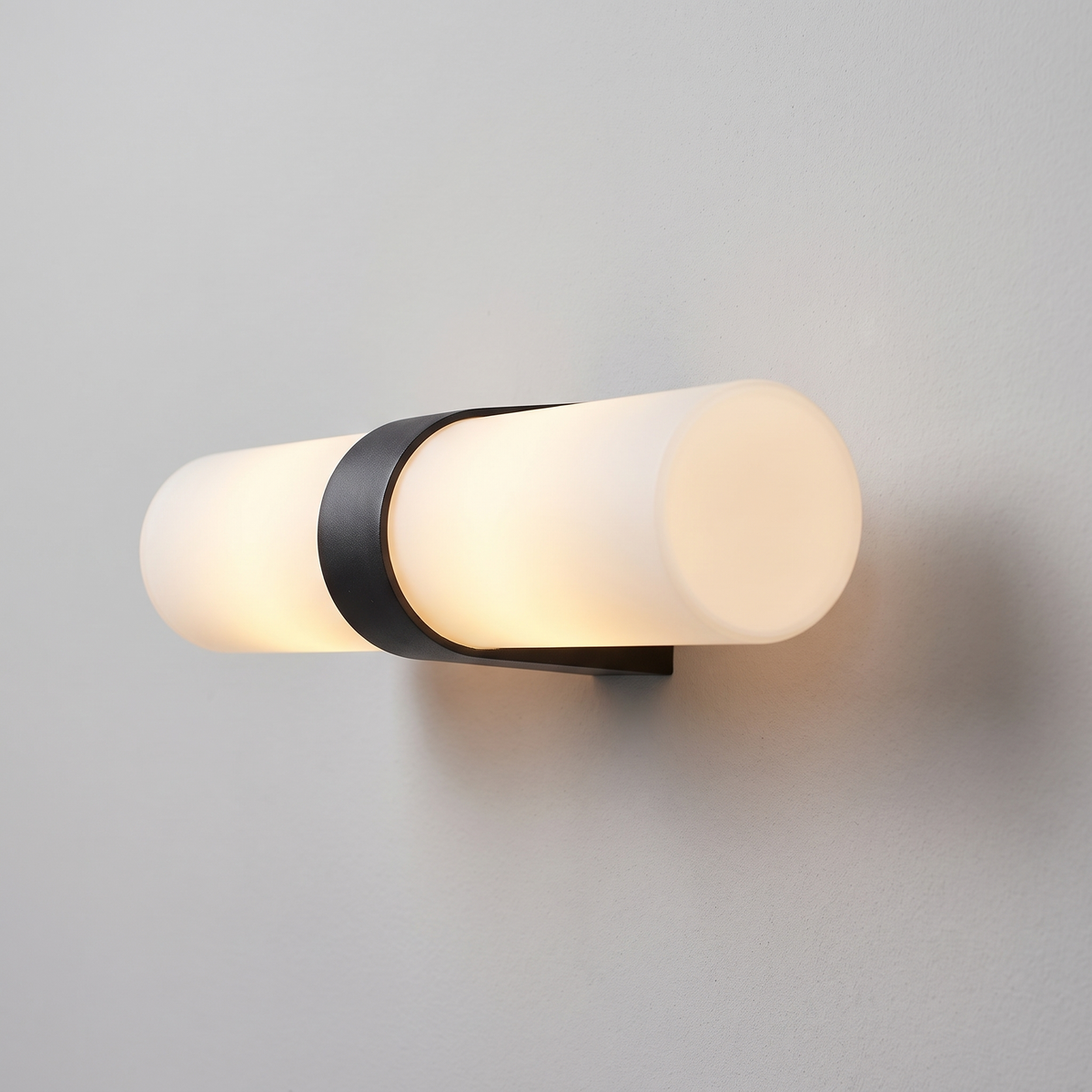 Chiswick Opal Glass Vanity Wall Light – side profile