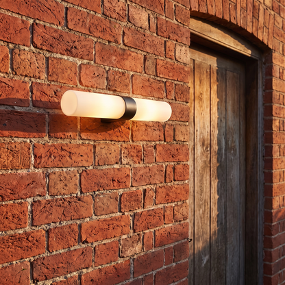 Chiswick Opal Glass Vanity Wall Light – close-up detail