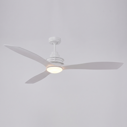 Clarence 56" Ceiling Fan with Dimmable LED Light – studio product shot