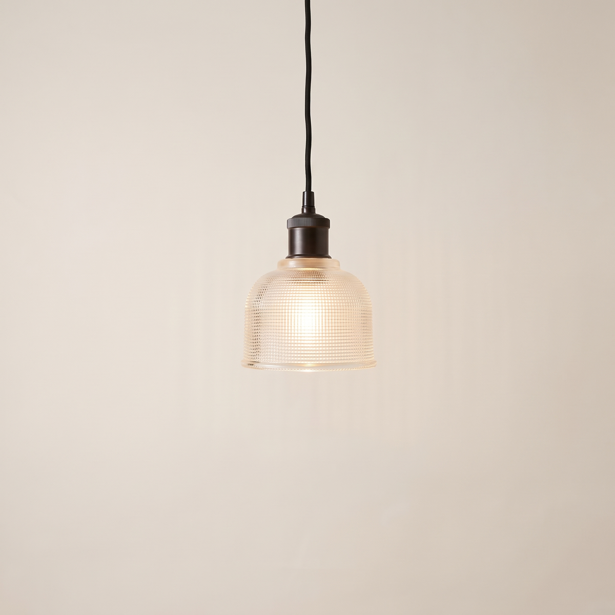 Chapman Holophane Glass Pendant Light – studio product shot