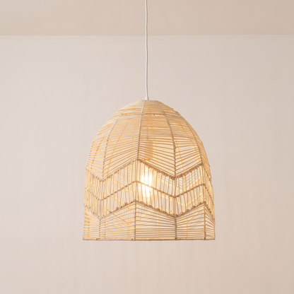 Beechmont Natural Rattan Pendant Light – studio product shot