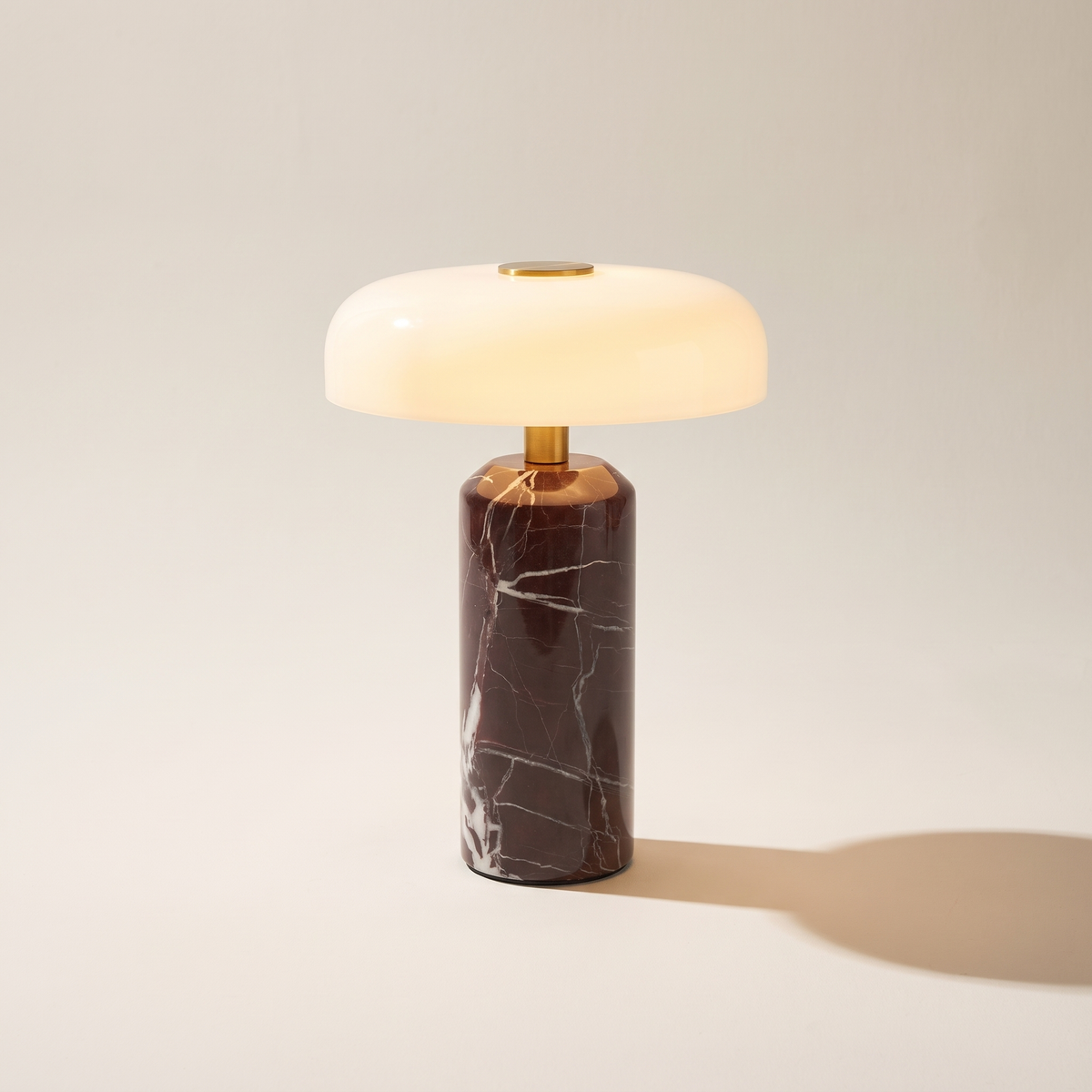 Avra Marble Cordless Touch Table Lamp – studio product shot