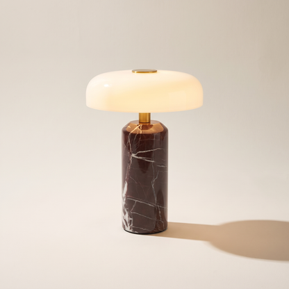 Avra Marble Cordless Touch Table Lamp – studio product shot