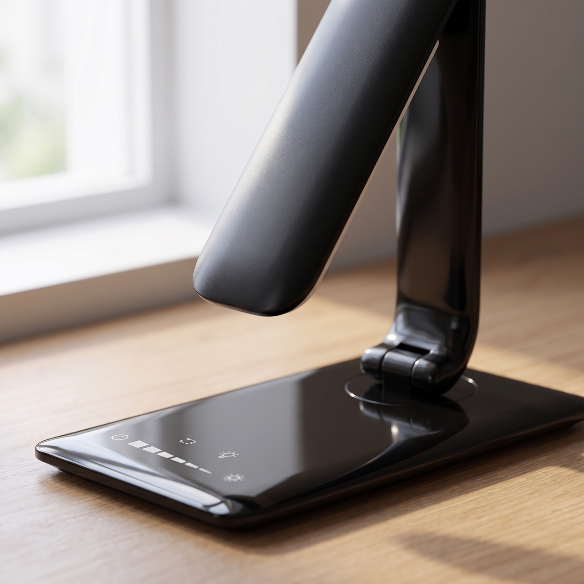 Dimmable LED Desk Lamp with USB Charging – close-up detail