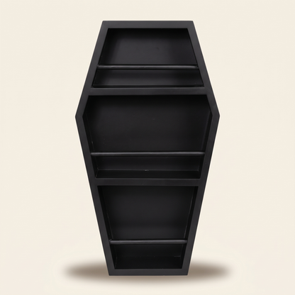 Mausoleum Coffin Organiser – 44cm Gothic Wall or Vanity Shelf – studio view
