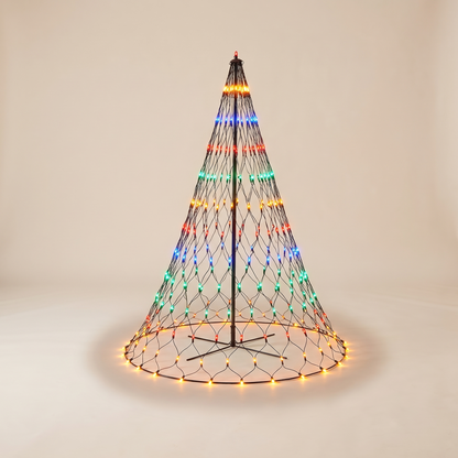 Rainbow LED Tree Net Light – 165 x 115cm – studio view