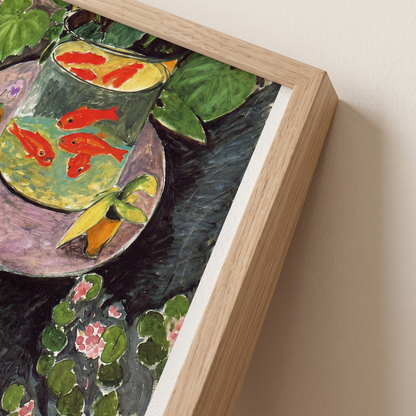 Goldfish by Henri Matisse – Framed Fauvist Still Life Art Print – close-up detail