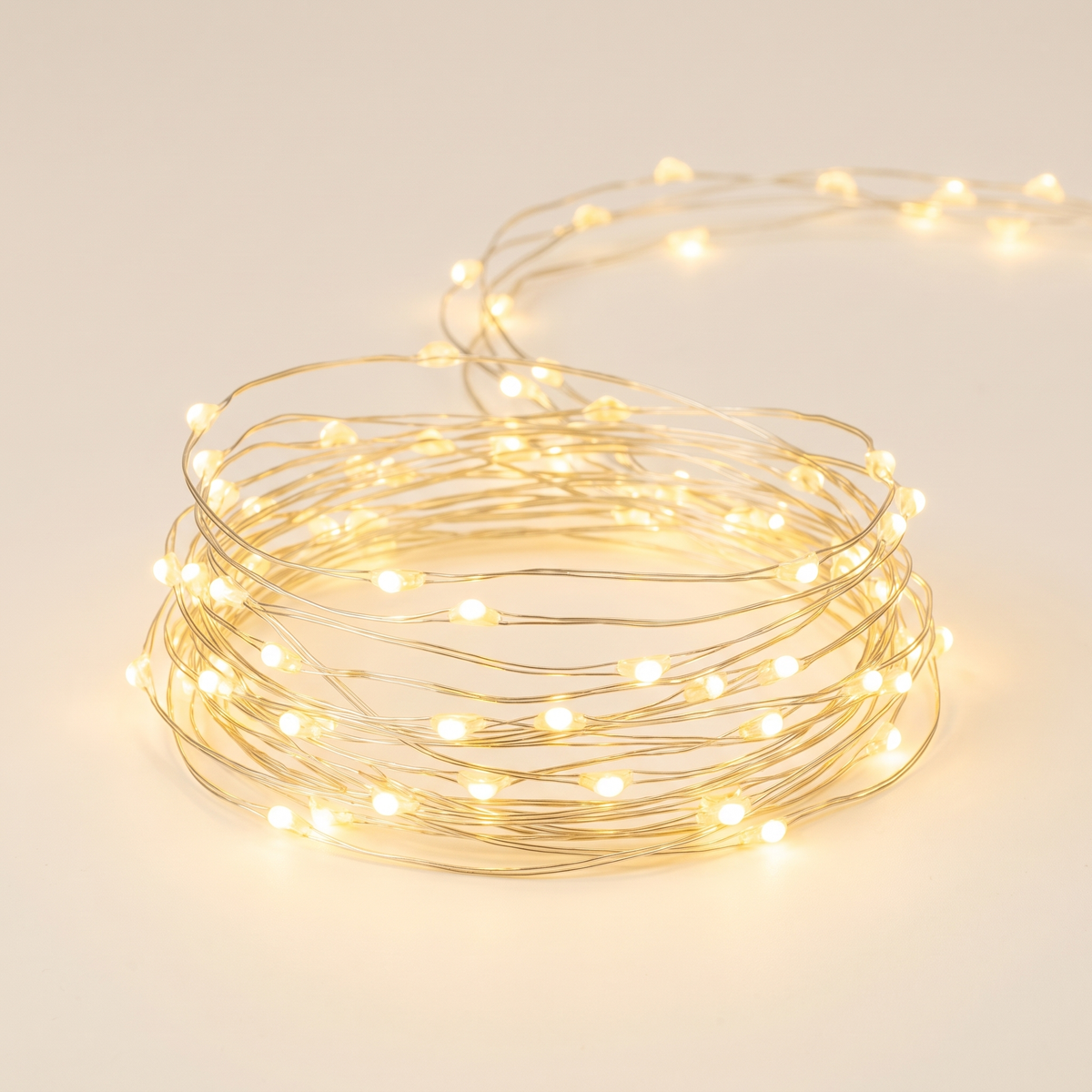Warm White LED Fairy Christmas Lights – 40m, 400 LED – studio view