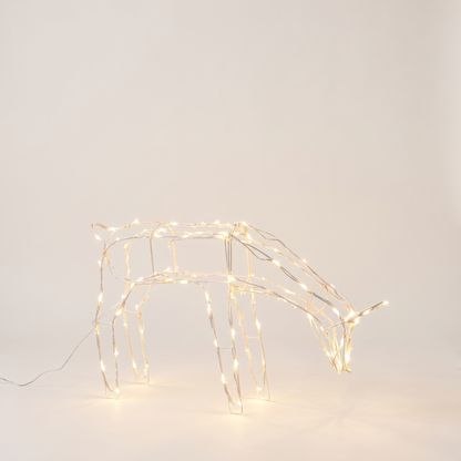 Solar LED Standing Reindeer Christmas Decoration – 60cm – studio view