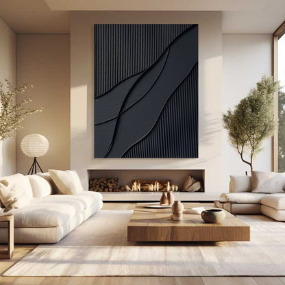 Minimalist Textured Canvas Painting